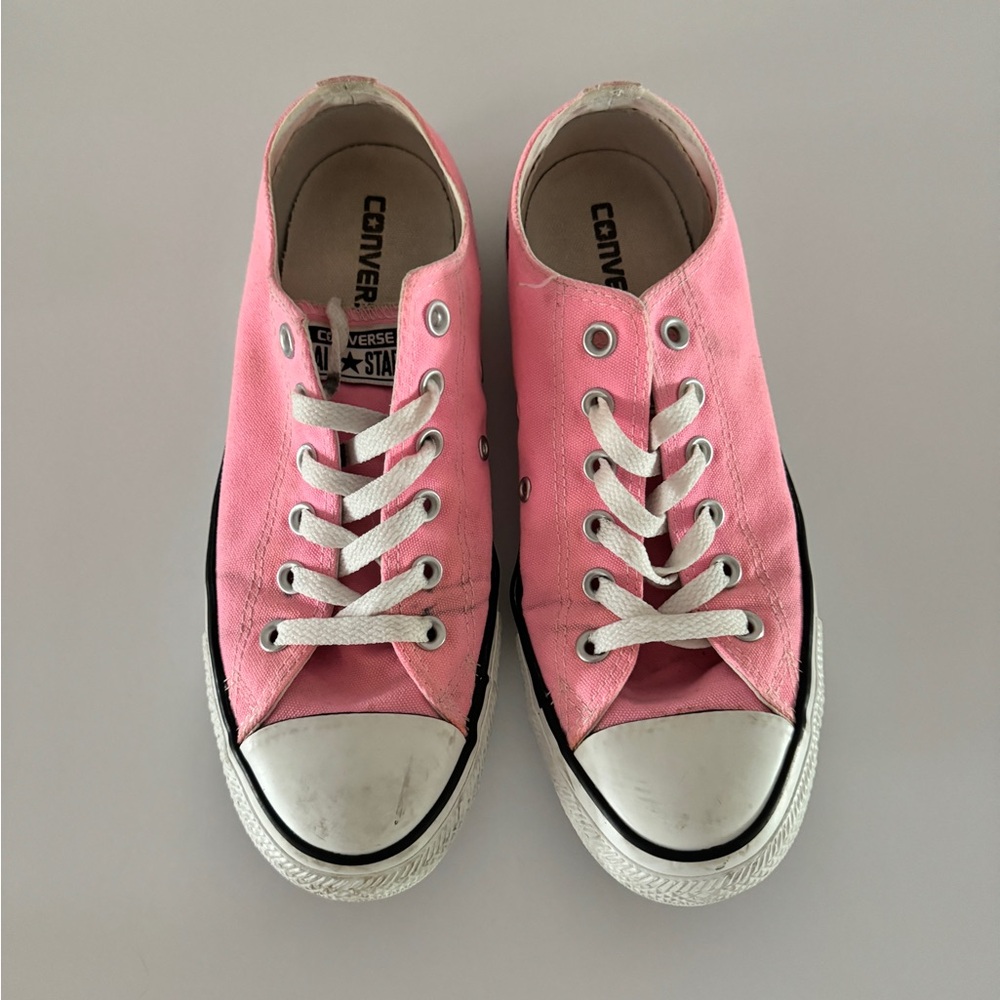 Converse Pink Canvas Sneakers